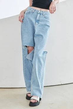 STORETS Dasha Buttoned Cutout Jeans WHAT'S NEW