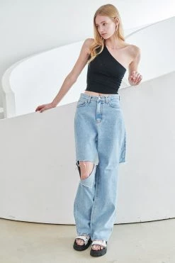 STORETS Jesh Cutout One Shoulder Top WHAT'S NEW