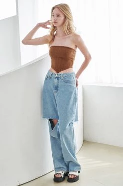 STORETS Elo Handkerchief Knitted Top