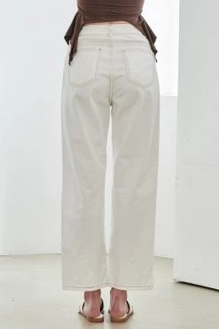 STORETS Evan Cutout White Jeans WHAT'S NEW