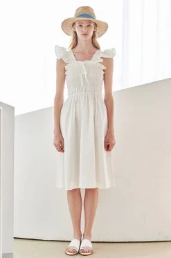 STORETS Mia Smocked Midi Dress