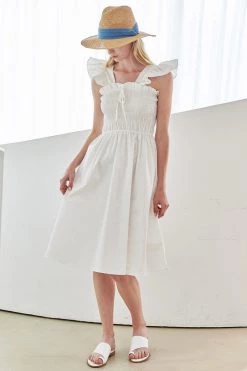 STORETS Mia Smocked Midi Dress