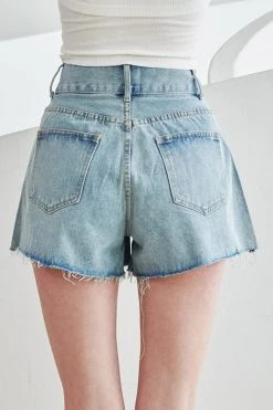 STORETS Nyra Pintucked Denim Shorts WHAT'S NEW