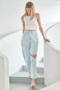 STORETS Millie Cutout Dad Jeans WHAT'S NEW