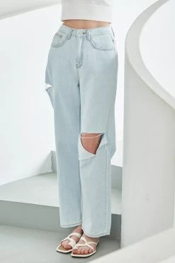 STORETS Millie Cutout Dad Jeans WHAT'S NEW