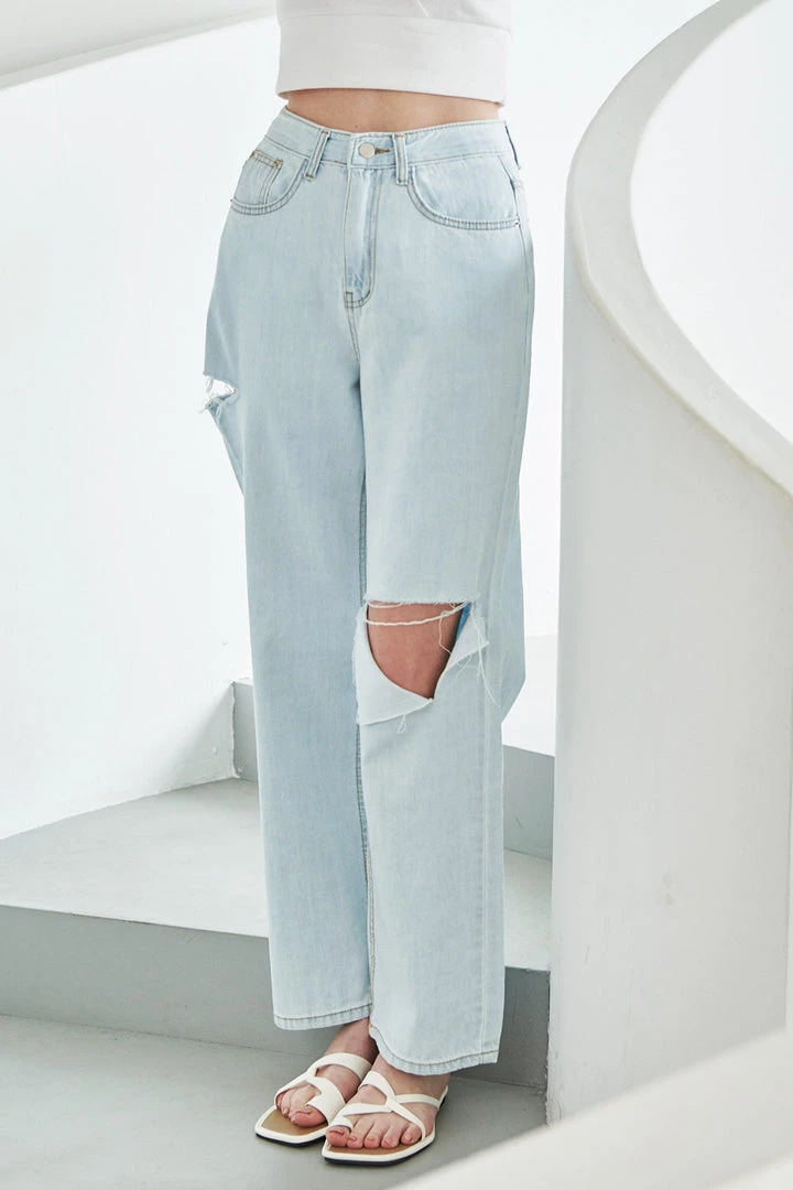 STORETS Millie Cutout Dad Jeans WHAT'S NEW