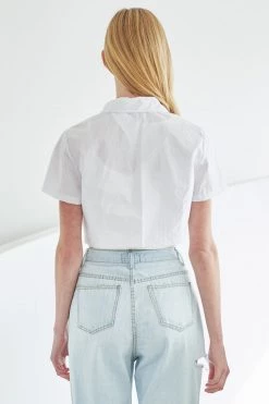 STORETS Evie Zipper Crop Shirt