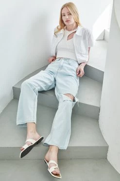 STORETS Evie Zipper Crop Shirt