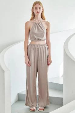 STORETS WHAT'S NEW Leah Halter Top And Pants Set