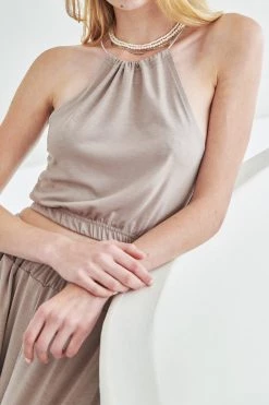 STORETS WHAT'S NEW Leah Halter Top And Pants Set