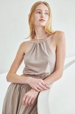 STORETS WHAT'S NEW Leah Halter Top And Pants Set