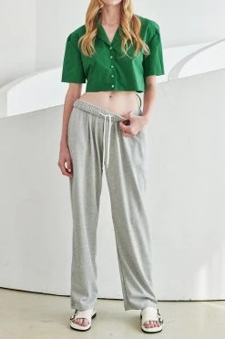 STORETS Cleo Open Back Cropped Shirt