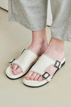 STORETS Sara Buckle Stitch Slippers