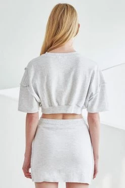 STORETS Livy Frayed Sweat Crop Top WHAT'S NEW