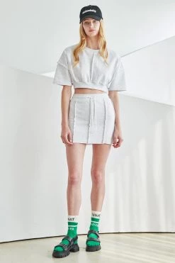 STORETS Livy Frayed Sweat Crop Top WHAT'S NEW