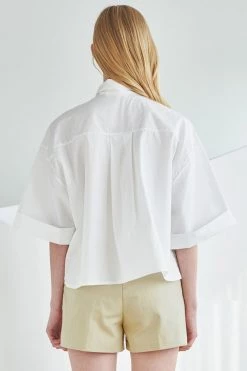 STORETS Leilani Oversized Cropped Shirt WHAT'S NEW