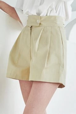 STORETS Grace Pintucked Shorts