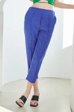 STORETS WHAT'S NEW Elinor Linen Straight-Leg Pants