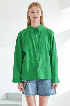 STORETS WHAT'S NEW Esther Open Back Linen Shirt