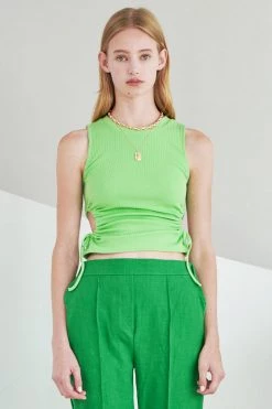 STORETS Giselle Ribbed Cutout Top WHAT'S NEW