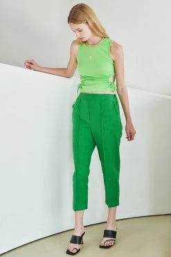 STORETS WHAT'S NEW Elinor Linen Straight-Leg Pants