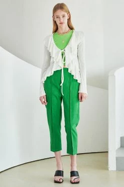 STORETS WHAT'S NEW Nancy Ruffle Trim Cardigan