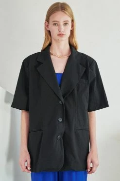 STORETS Blakely Linen Oversized Blazer