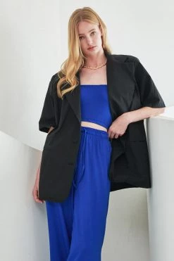 STORETS Blakely Linen Oversized Blazer