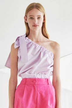 STORETS Ciara Crispy One-Shoulder Top WHAT'S NEW