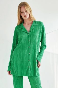 STORETS Maria Oversized Plisse Shirt BEST-SELLERS