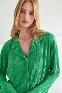 STORETS Maria Oversized Plisse Shirt WHAT'S NEW