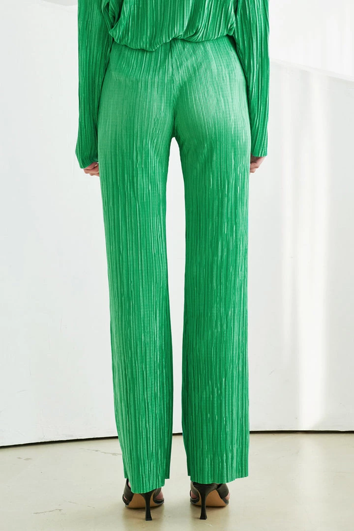 STORETS WHAT'S NEW Maria Flared Leg Plisse Pants
