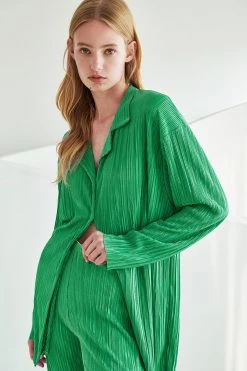 STORETS Maria Oversized Plisse Shirt WHAT'S NEW