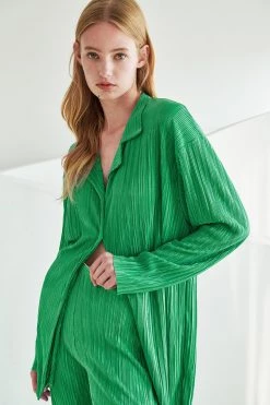 STORETS WHAT'S NEW Maria Oversized Plisse Shirt