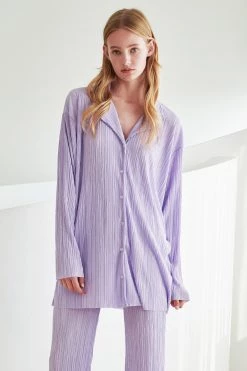 STORETS Maria Oversized Plisse Shirt WHAT'S NEW