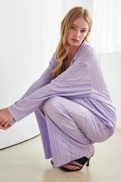 STORETS Maria Oversized Plisse Shirt