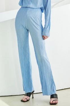 STORETS WHAT'S NEW Maria Flared Leg Plisse Pants