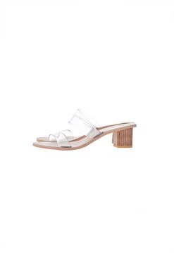 STORETS Clear Semi-wide Strap Sandals-Beige ACCESSORIES