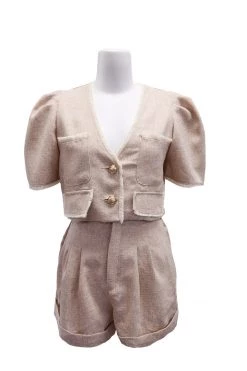 STORETS Alina Frayed Trim Jacket