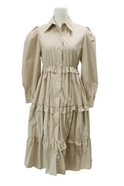STORETS Lily Tiered Shirt Dress CLOTHING