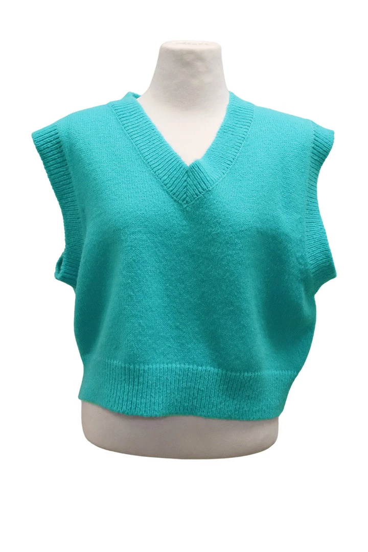 STORETS SALE Diana Cropped Knit Vest CLOTHING