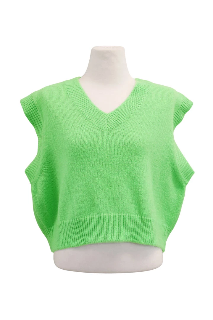 STORETS SALE Diana Cropped Knit Vest CLOTHING