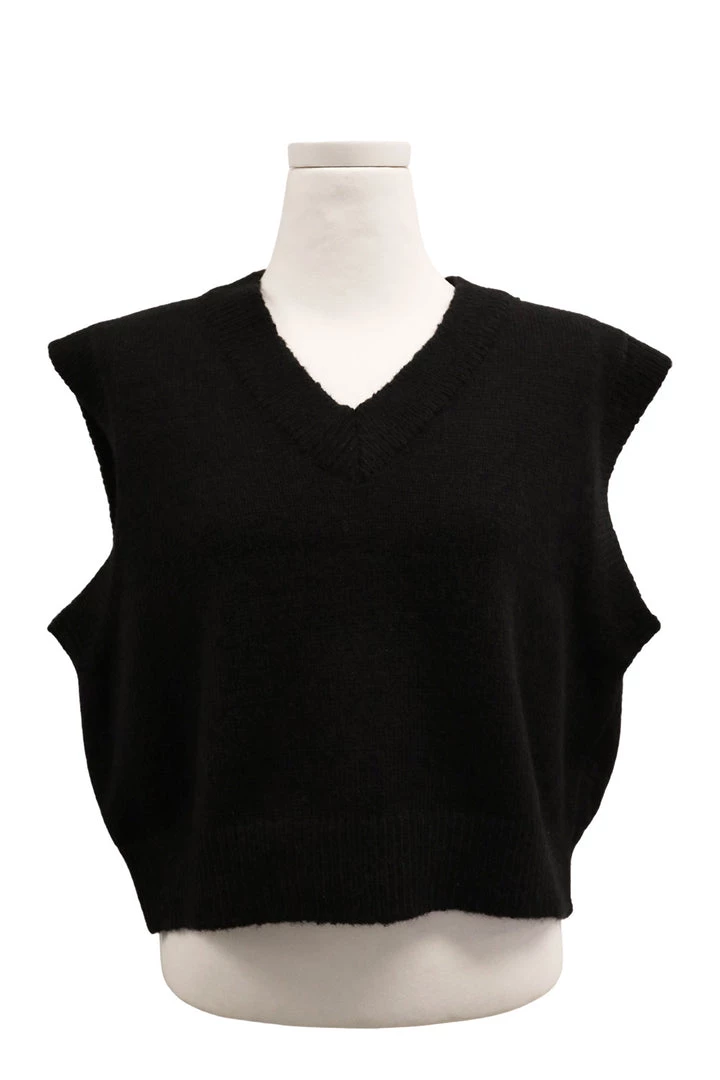 STORETS SALE Diana Cropped Knit Vest CLOTHING