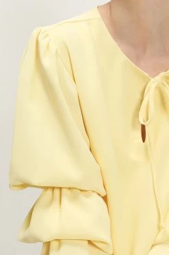 STORETS Elaina Tiered Sleeve Pleated Dress