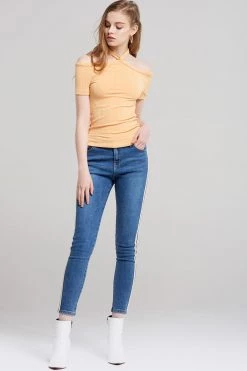 STORETS SALE Zoe Race Stripe Skinny Jeans