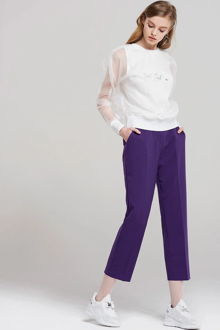 STORETS SALE Joan Beatles Purple Crop Pants