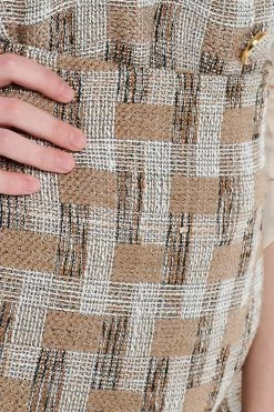STORETS SALE Gina Check Tweed Skirt
