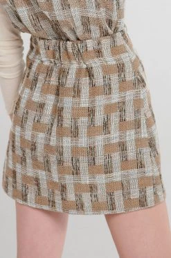 STORETS SALE Gina Check Tweed Skirt