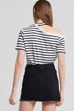 STORETS SALE Zoey Black Denim Skirt