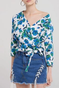 STORETS SALE Skylar Eyelet Denim Skirt CLOTHING